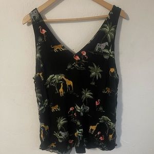 Old navy animal print tank top